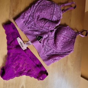 VS very sexy corset top lingerie set